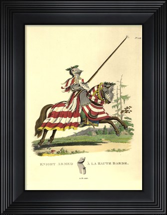 Framed 1512-Knight Armed a La Haute Barde Print