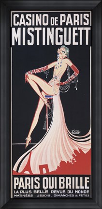 Framed Casino de Paris/Mistinguett Print