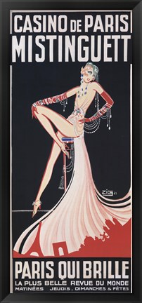 Framed Casino de Paris/Mistinguett Print