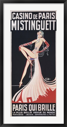 Framed Casino de Paris/Mistinguett Print