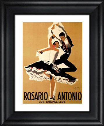 Framed Rosario &amp; Antonio, 1949 Print