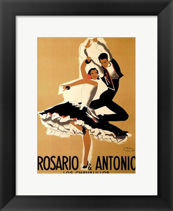 Framed Rosario &amp; Antonio, 1949 Print