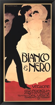 Framed Bianco &amp; Nero Print