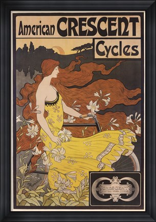 Framed American Crescent Cycles Print