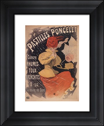 Framed Pastilles Poncelet Print
