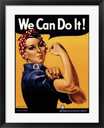 Framed We Can Do It! Print