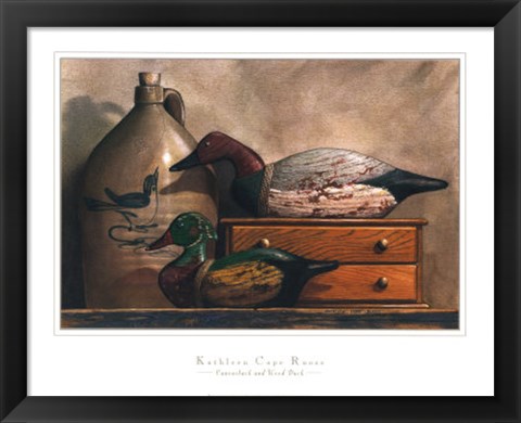 Framed Canvasback and Wood Duck Print