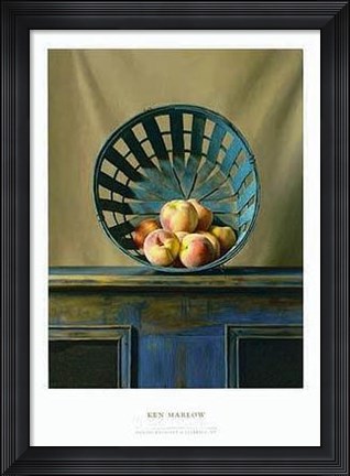 Framed White Peaches Print