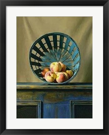 Framed White Peaches Print