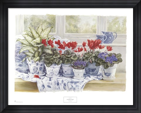 Framed Windowsill Garden Print