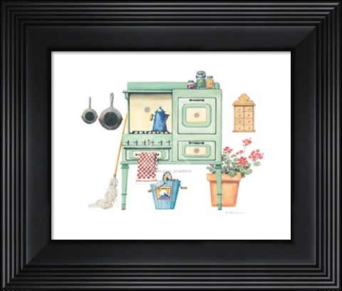 Framed Cookin&#39; with Gas Print
