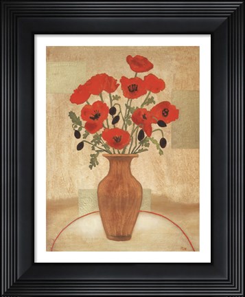 Framed Crimson Poppies Print