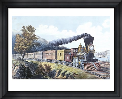 Framed American Express Train Print