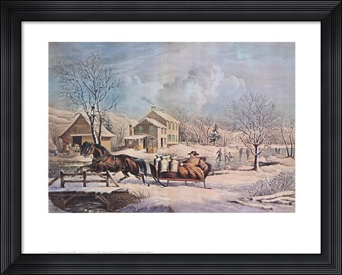 Framed American Farm Scenes No. 4 Print