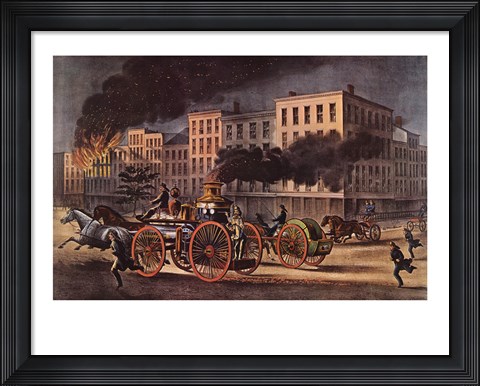 Framed Life of a Fireman Print