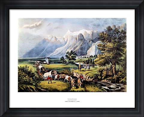 Framed Rocky Mountains Print