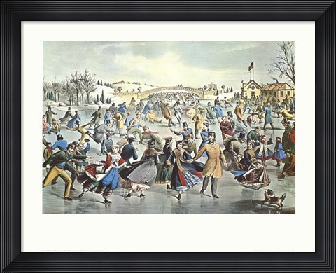 Framed Central Park Winter Print