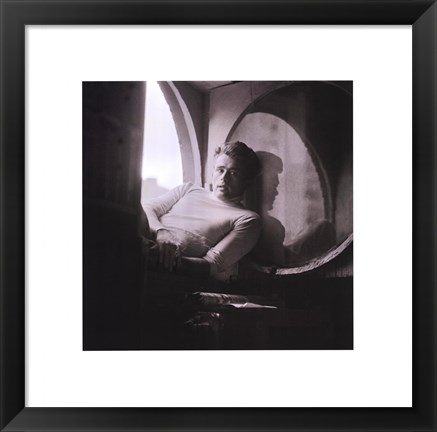 Framed James Dean, New York, 1954 Print