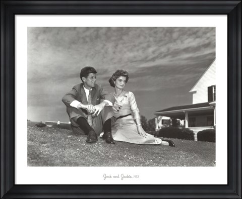 Framed Jack and Jackie, 1953 Print