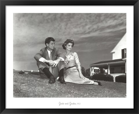 Framed Jack and Jackie, 1953 Print