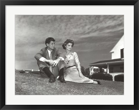 Framed Jack and Jackie, 1953 Print