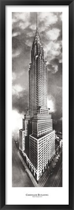 Framed Chrysler Building Print