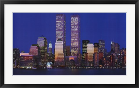 Framed World Trade Center 1973 - 2001 Print