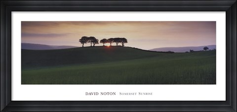 Framed Somerset Sunrise Print