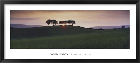 Framed Somerset Sunrise Print