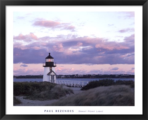 Framed Brant Point Light Print