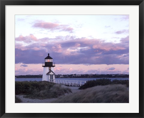 Framed Brant Point Light Print