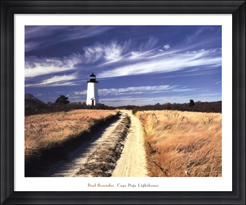 Framed Cape Poge Lighthouse Print