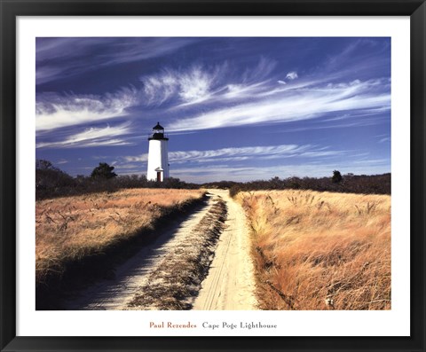 Framed Cape Poge Lighthouse Print