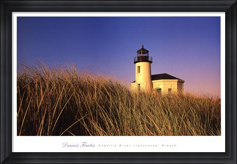 Framed Coquille River Lighthouse, Oregon Print