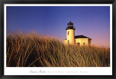 Framed Coquille River Lighthouse, Oregon Print