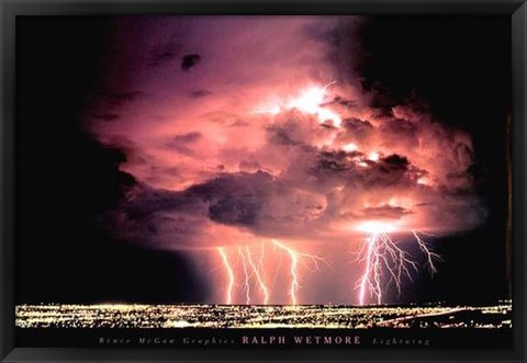 Framed Lightning Print