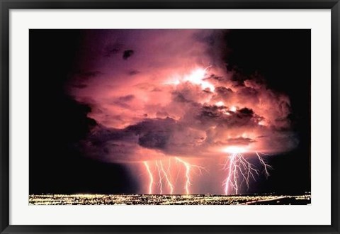 Framed Lightning Print