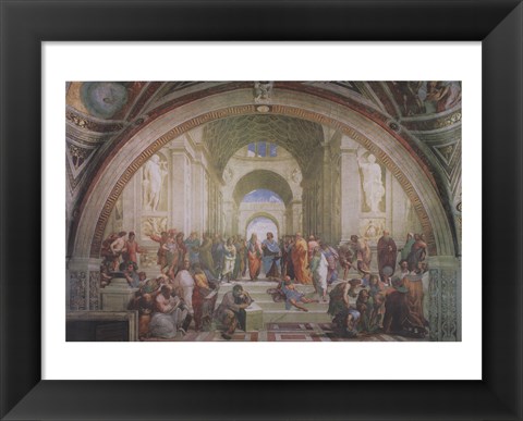 Framed School of Athens, c.1511 Print