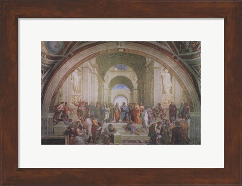 Framed School of Athens, c.1511 Print