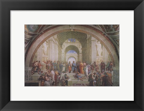 Framed School of Athens, c.1511 Print