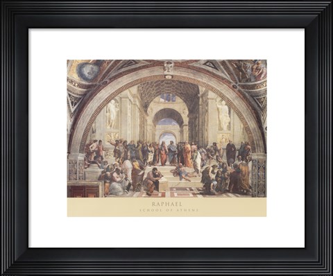 Framed School of Athens, c.1511 Print