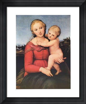 Framed Small Cowper Madonna, c.1505 Print