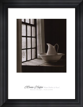 Framed Water Pitcher and Bowl Print