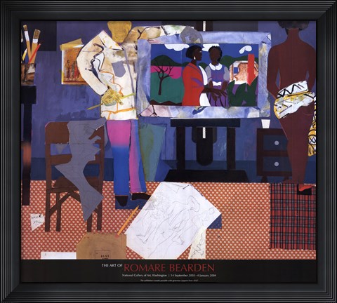 Framed Profile/Part II, The Thirties: Artist with Painting and Model, 1981 Print