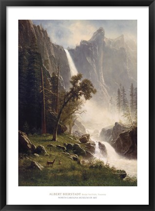 Framed Bridal Veil Falls, Yosemite Print