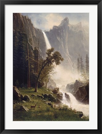 Framed Bridal Veil Falls, Yosemite Print