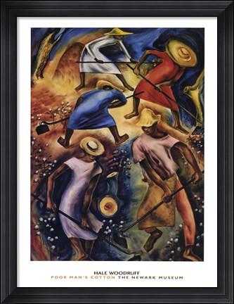 Framed Poor Man&#39;s Cotton Print