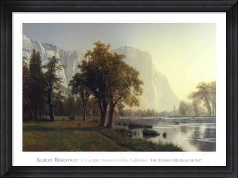 Framed El Capitan, Yosemite Valley, California, 1875 Print