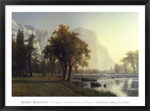 Framed El Capitan, Yosemite Valley, California, 1875 Print