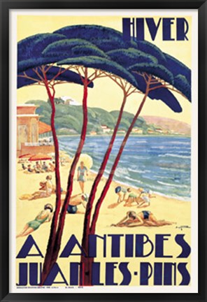 Framed Antibes/Hiver, ca. 1930 Print